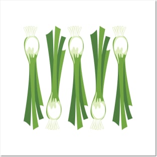 Green onions Posters and Art